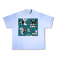 Grape Ice winter plaid and cowhide pattern Urban Heavy Tee - RanaPortraitStore