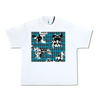 White winter plaid and cowhide pattern Urban Heavy Tee - RanaPortraitStore
