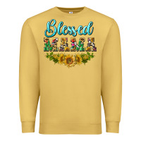 Antique Gold blessed mama Premium Sweatshirt - BarkalooDesign