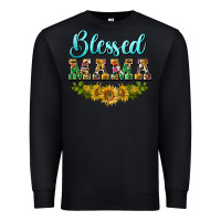 Black blessed mama Premium Sweatshirt - BarkalooDesign