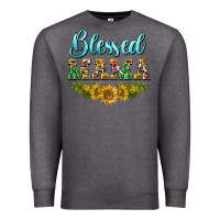 Charcoal Heather blessed mama Premium Sweatshirt - BarkalooDesign