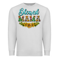 Dove Grey blessed mama Premium Sweatshirt - BarkalooDesign