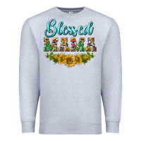 Heather Grey blessed mama Premium Sweatshirt - BarkalooDesign