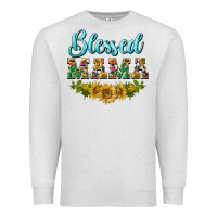 Oatmeal Heather blessed mama Premium Sweatshirt - BarkalooDesign