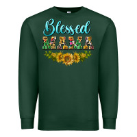 Sports Green blessed mama Premium Sweatshirt - BarkalooDesign