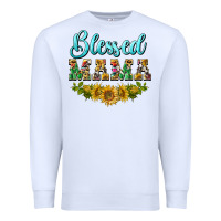 White blessed mama Premium Sweatshirt - BarkalooDesign