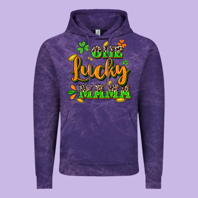 One Lucky Mama St. Patrick's Day Vintage Hoodie Designed By Cowgirlartshop