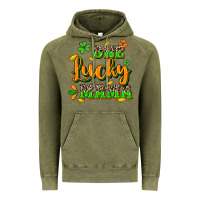 Vintage Olive One lucky Mama St. Patrick's Day Vintage Hoodie - CowGirlArtShop