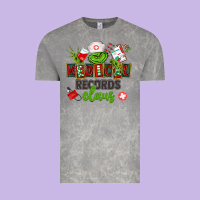Medical Records Claus Vintage Tee Designed By Cowgirlartshop