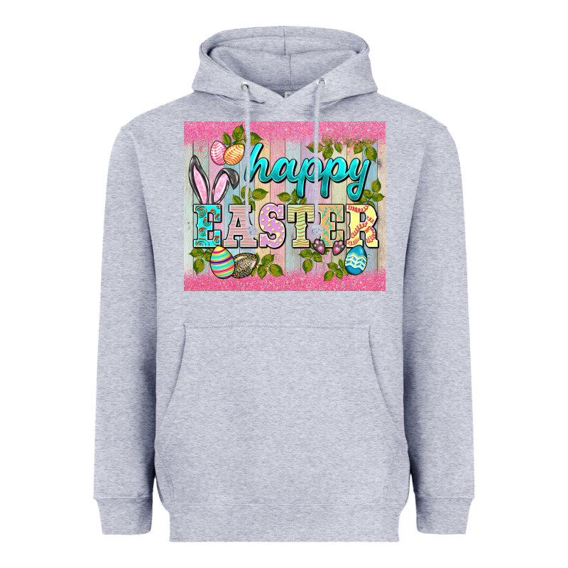 Happy Easter Mousepad Heavyweight Hoodie by BarkalooDesign | Teevron