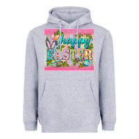 Heather Grey happy easter mousepad Heavyweight Hoodie - BarkalooDesign
