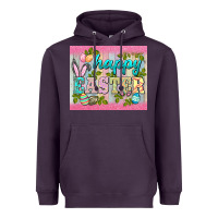 Plum happy easter mousepad Heavyweight Hoodie - BarkalooDesign