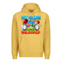 Antique Gold 1st Grade Level Unlocked Premium Hoodie - CowhideDigitalArt