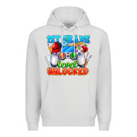 Dove Grey 1st Grade Level Unlocked Premium Hoodie - CowhideDigitalArt