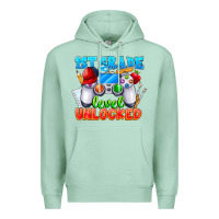Seafoam 1st Grade Level Unlocked Premium Hoodie - CowhideDigitalArt