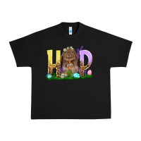 Black Hop Rabbit Easter Day Urban Heavy Tee - HowdyJamesFarm