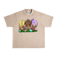French Oak Hop Rabbit Easter Day Urban Heavy Tee - HowdyJamesFarm