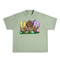 Oil Green Hop Rabbit Easter Day Urban Heavy Tee - HowdyJamesFarm