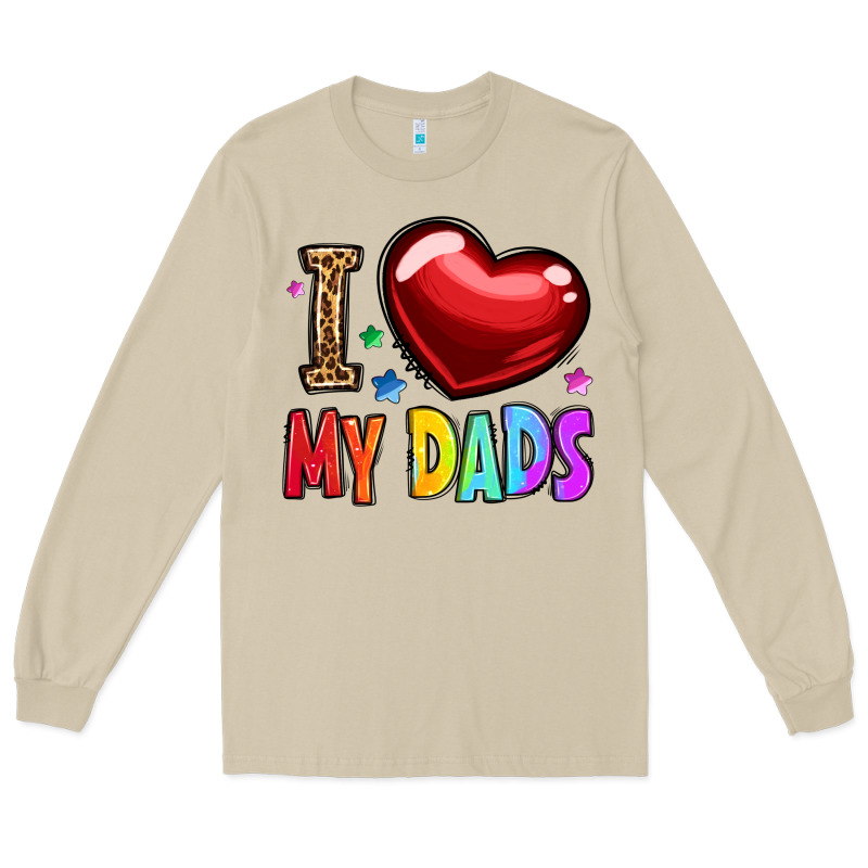 I Love My Dads Long Sleeve Tee by OliviaCreatesArt | Teevron