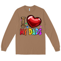 Toasted Coconut i love my dads Long Sleeve Tee - OliviaCreatesArt