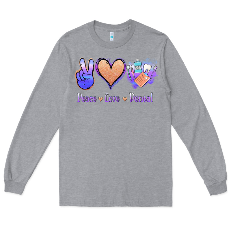 Peace Love Dental Long Sleeve Tee by Jasminsmagicworld | Teevron