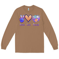 Toasted Coconut Peace Love Dental Long Sleeve Tee - Jasminsmagicworld