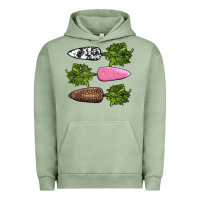 Pigment Oil Green easter carrots Urban Hoodie - AdoDesignShop
