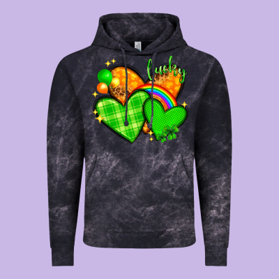St. Patrick's Day Hearts St. Patricks Day Vintage Hoodie Designed By Howdyjamesfarm