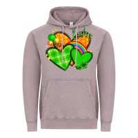 Vintage Zinc St. Patrick's Day hearts St. Patricks day Vintage Hoodie - HowdyJamesFarm