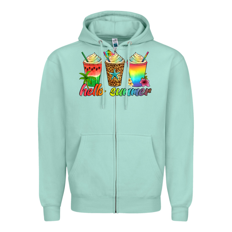 Hello Summer Zipper Hoodie by Artiststas | Teevron