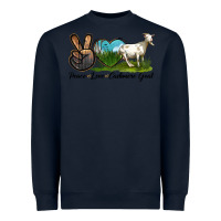 Navy Peace Love Cashmere Goat Heavyweight Sweatshirt - LillyAllenDesigns