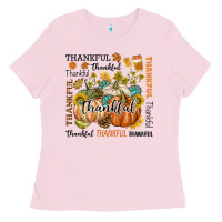 Bubblegum Pink Thankful Ladies Tee - texasbilliewilder