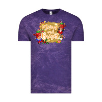 Cloud Purple merry and bright gnome Vintage Tee - CowGirlArtShop