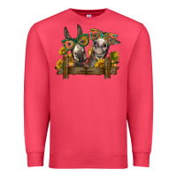 Cardinal 2 donkeys with sunflowers Premium Sweatshirt - BarkalooDesign
