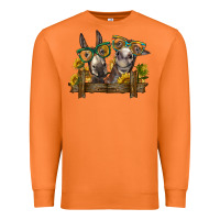 Carrot 2 donkeys with sunflowers Premium Sweatshirt - BarkalooDesign