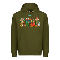 Army Green mexican coffee cups Premium Hoodie - Jasminsmagicworld