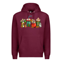 Burgundy mexican coffee cups Premium Hoodie - Jasminsmagicworld