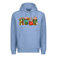 Colony Blue mexican coffee cups Premium Hoodie - Jasminsmagicworld