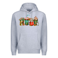 Heather Grey mexican coffee cups Premium Hoodie - Jasminsmagicworld