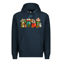 Navy mexican coffee cups Premium Hoodie - Jasminsmagicworld