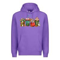 Purple mexican coffee cups Premium Hoodie - Jasminsmagicworld