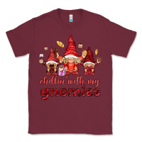 Burgundy Chilling with my gnomies Valentine's Day Classic Tee - HowdyJamesFarm
