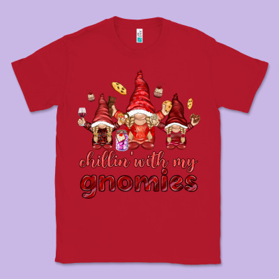 Chilling With My Gnomies Valentine's Day Classic Tee Designed By Howdyjamesfarm