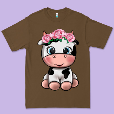 Cute Cow Premium Tee Designed By Texasbilliewilder