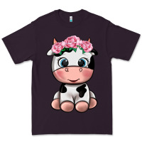 Plum cute cow Premium Tee - texasbilliewilder