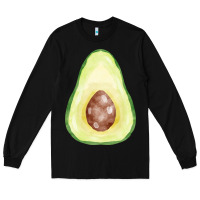 Black half avocado fa element Long Sleeve Tee - FaDigitalArtStudio
