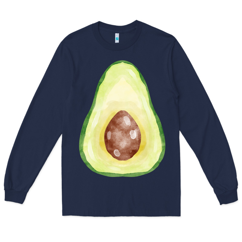 Half Avocado Fa Element Long Sleeve Tee by FaDigitalArtStudio | Teevron