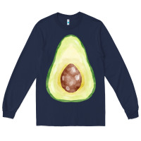Navy half avocado fa element Long Sleeve Tee - FaDigitalArtStudio