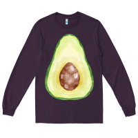 Plum half avocado fa element Long Sleeve Tee - FaDigitalArtStudio