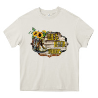 Cream life is better in boots Heavy Core Tee - Bettercallsaul